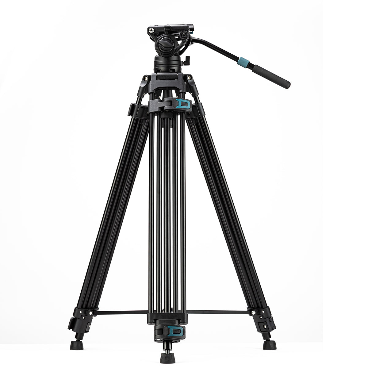 Fotopro Heavy Duty Fluid Head Aluminum Alloy Video Tripod, DV-3A - Black - Star Light Kuwait