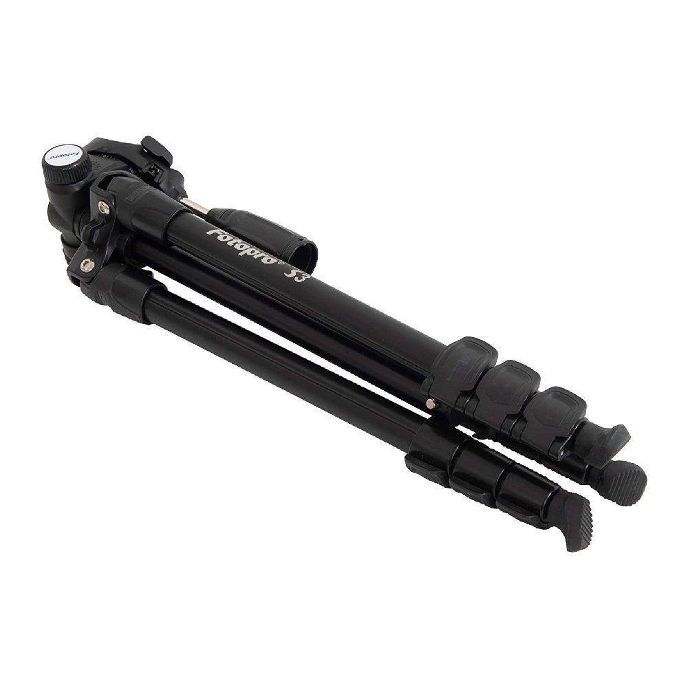 Fotopro S3 Digital Tripod, S3 BLACK - Black - Star Light Kuwait