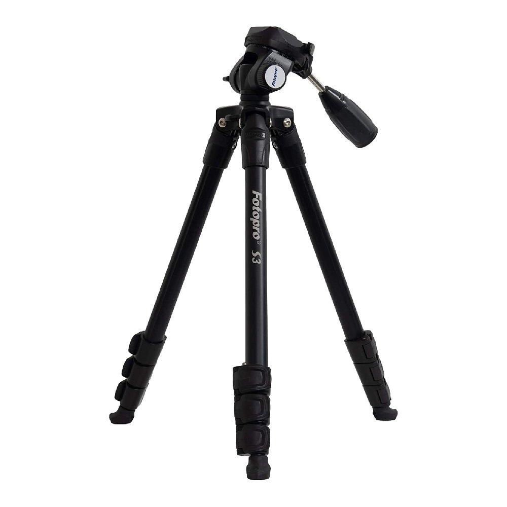 Fotopro S3 Digital Tripod, S3 BLACK - Black - Star Light Kuwait