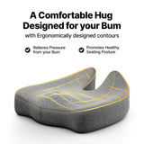 Frido Ultimate Pro Seat Cushion & Pro Backrest Cushion Combo - Grey