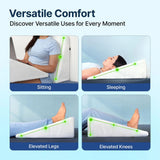 Frido Wedge Plus Cushion - White & Grey