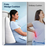 Frido Wedge Plus Cushion - White & Grey