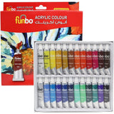 Funbo Acrylic Colors Set Of 24 - 12Ml-Drawing And Coloring-FUNBO-Star Light Kuwait