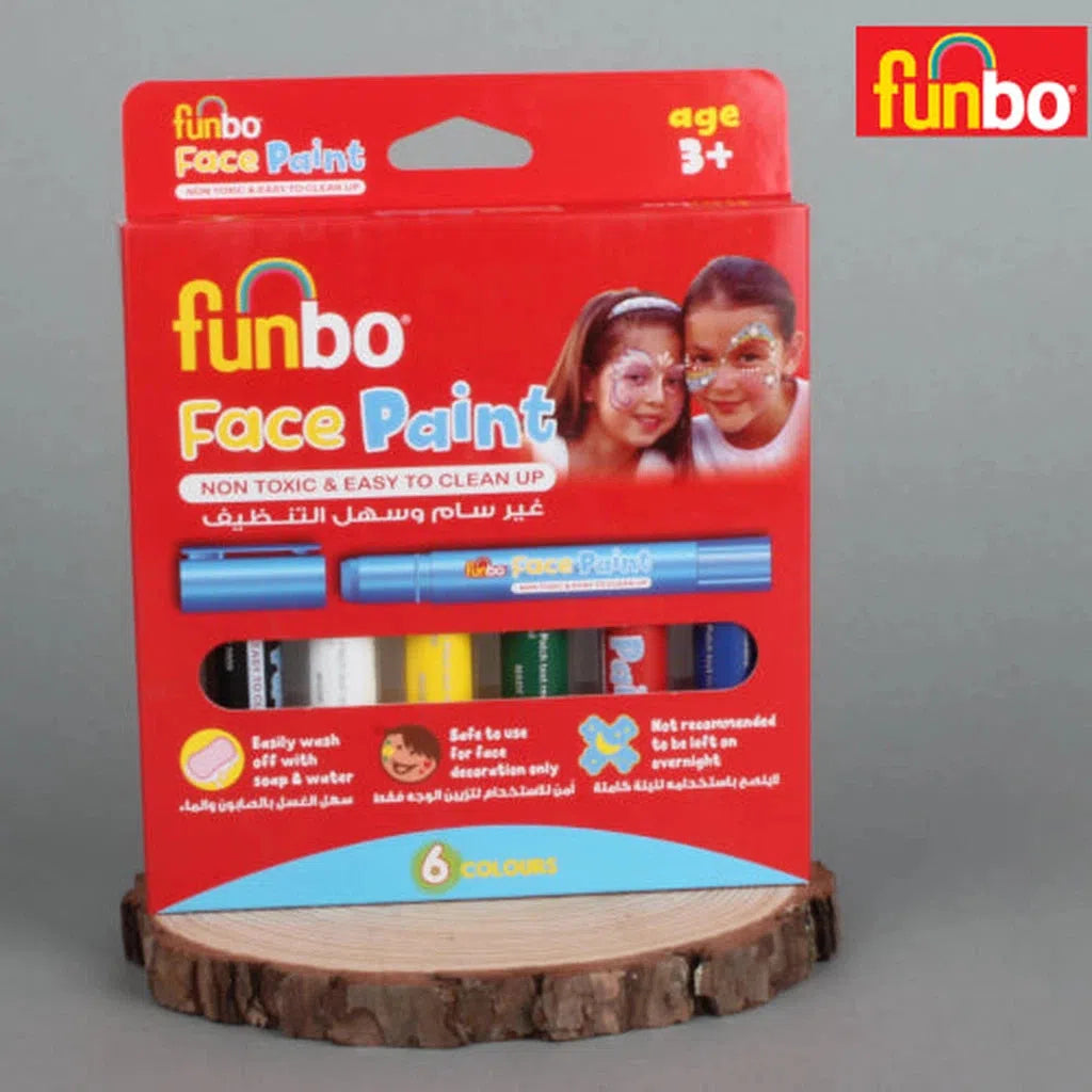 Funbo Face Paint Color- Set Of 12-Drawing And Coloring-FUNBO-Star Light Kuwait