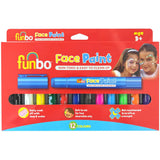 Funbo Face Paint Color- Set Of 12-Drawing And Coloring-FUNBO-Star Light Kuwait