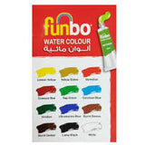 Funbo Watercolor Set Of 24 - 12Ml-Drawing And Coloring-FUNBO-Star Light Kuwait