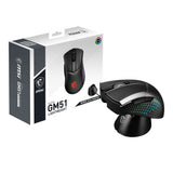 ماوس الألعاب السلكي MSI Clutch GM51 خفيف الوزن بدقة 26000 نقطة في البوصة - أسود