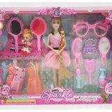 Girls Sparkel Pretty Girl Doll Set-8169D4-Dolls-Other-Star Light Kuwait