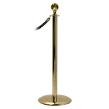 Gold Stainless Steel Stanchion Post (90x32 cm) – Heavy-Duty Crowd Control Barrier Post