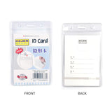 Kejea T-837 Id Card Holder Clear Vertical 61x90mm 100 Pcs