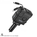 HOCO 4in1 Retractable Car Charger DZ23
