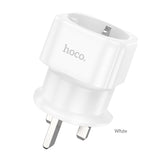 HOCO AC20B Direct UK to EU Plug Adapter