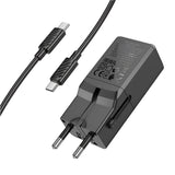 HOCO AC25 Universal Portable Travel Plug with USB C to C Cable