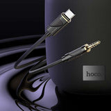 HOCO Audio AUX UPA30 to Type-C Nylon Cable – Black