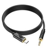 HOCO Audio AUX UPA30 to Type-C Nylon Cable – Black