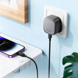 شاحن حائط HOCO CS32B Rich مع كابل USB-C - USB-C / USB-A / أسود