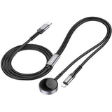 HOCO CW54 2-in-1 charging cable iP + iWatch - Black - Star Light Kuwait