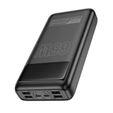 HOCO DB81 Power Bank - 30000mAh / 65W PD / USB-C / USB-A / Black