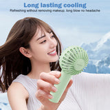 HOCO DF07 Mini Handheld Fan 1200 mAh Battery with Phone Holder - Blue