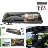 HOCO DV4 4.5-inch rearview mirror driving recorder(dual-channel) - Star Light Kuwait