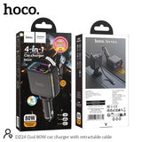 HOCO DZ24 Car Charger - 80W / USB-A / Type-C / Black