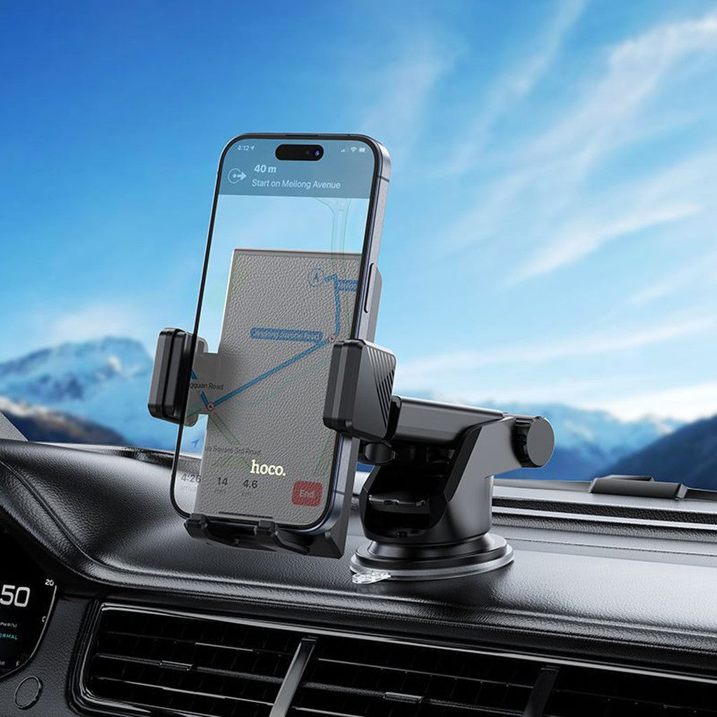 HOCO H49 Precious push-type car holder(center console) - Star Light Kuwait