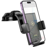 HOCO HW22 Precious wireless fast charging car holder(center console) - Black - Star Light Kuwait