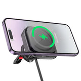 HOCO HW23 Might Wireless Car Charger – Air Vent Mount (15W Fast Charging)