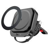 HOCO HW23 Might Wireless Car Charger – Air Vent Mount (15W Fast Charging)