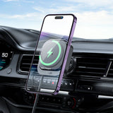HOCO HW23 Might Wireless Car Charger – Air Vent Mount (15W Fast Charging)