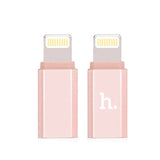 محول HOCO من منفذ Micro USB إلى منفذ Lightning - ذهبي وردي