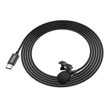 ميكروفون HOCO L14 لاسلكي - USB-C / طوله مترين / أسود