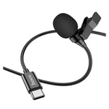 ميكروفون HOCO L14 لاسلكي - USB-C / طوله مترين / أسود