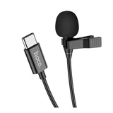 ميكروفون HOCO L14 لاسلكي - USB-C / طوله مترين / أسود