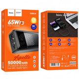 بنك طاقة HOCO بسعة 50000 مللي أمبير/ساعة، مزود بـ 65 منفذ USB و2 منفذ من النوع C (DB81A)