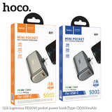 بنك الطاقة المحمول HOCO Q31 Ingenious PD20W بسعة 5000 مللي أمبير (منفذ Type-C) - شحن سريع وقابل للحمل