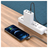 كابل HOCO U100 Orbit للشحن ونقل البيانات - USB-C إلى Lightning / 1.2 متر / أسود