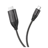 كابل HOCO UA16 من USB-C إلى HDMI - USB-C / HDMI / 2 متر / أسود