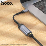 HOCO UA26 Type-C ethernet adapter(1000 Mbps) - Star Light Kuwait