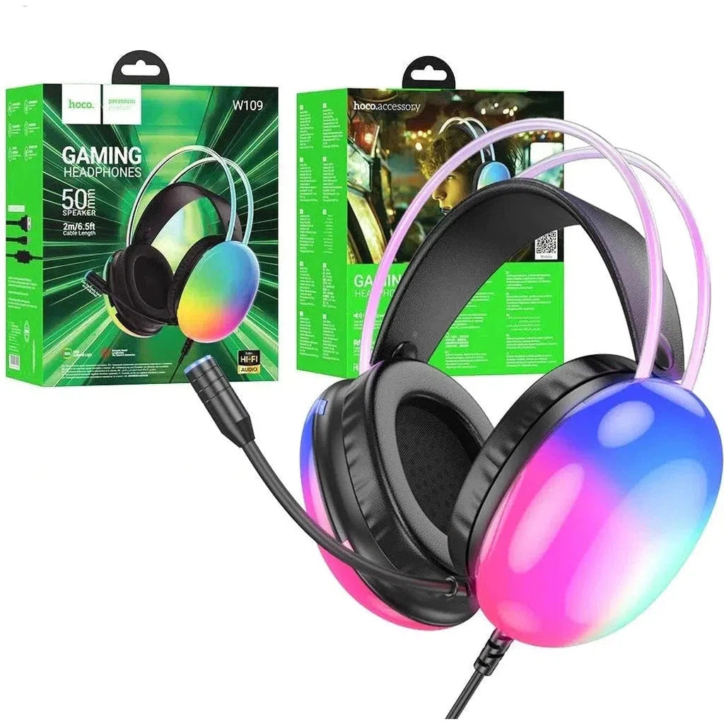 HOCO W109 Rich gaming headphones - Star Light Kuwait