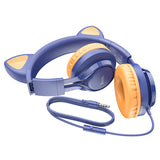 Hoco W36 Cat Ear Wireless Headphones - Blue