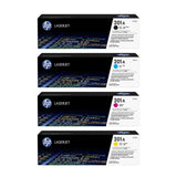 HP 201A Black-Cyan-Magenta-Yellow Original LaserJet Toner Cartridge Combo Pack (4 Pack)