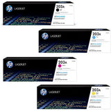 مجموعة كاملة من خراطيش حبر طابعة HP LaserJet 203A