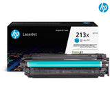 خرطوشة حبر HP 213X الأصلية عالية الإنتاجية باللون السماوي لطابعات الليزر جيت