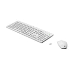 HP 230 Wireless Combo Mouse and Keyboard, White