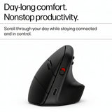 HP 920 Ergonomic Vertical Wireless Mouse - Up to 4000 DPI / Black