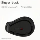 HP 920 Ergonomic Vertical Wireless Mouse - Up to 4000 DPI / Black
