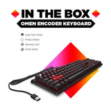 HP Omen Encoder Wired Mechanical Gaming Keyboard with Cherry MX Brown Switch (Arabic) - Black