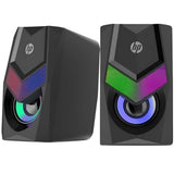 HP USB Speaker DHE-6000 RGB LED Lighting Stereo Volume control