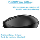 HP Wired Mouse 1000 - 1200 DPI / Black